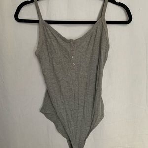 Forever 21 Grey Bodysuit